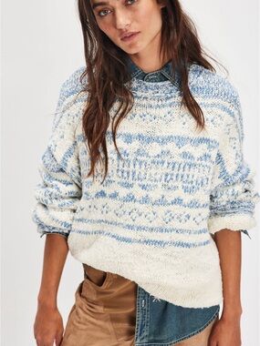 Free People Dani Pattern Sweater